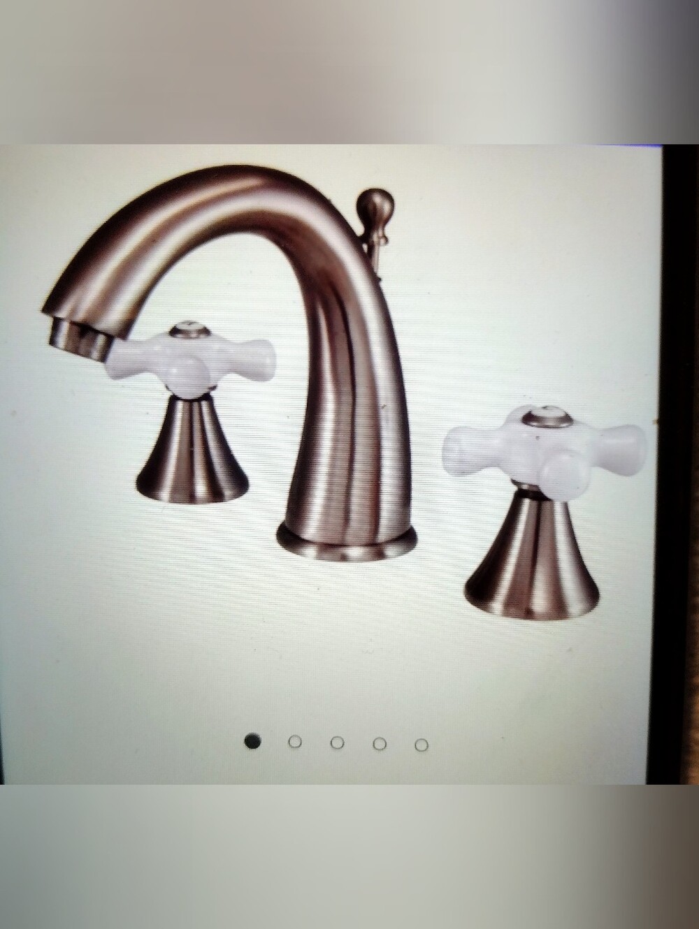 Kingston Solid Brushed Nickel Widespread Bathroom Faucet